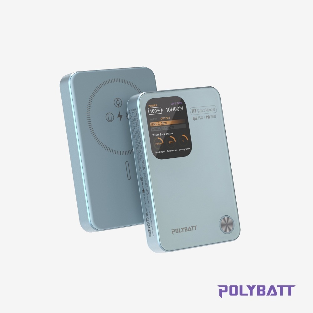 WH/CCC/QR碼 POLYBATT PB11 AI溫控防爆固態電芯 磁吸無線充行動電源 10000mAh-規格圖11