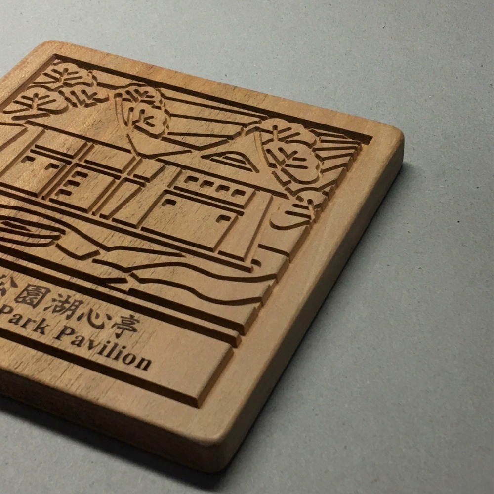 【木中WOOD人】木質立牌-臺中景點禮盒 (臺中公園湖心亭/臺中車站/臺中歌劇院)-細節圖4