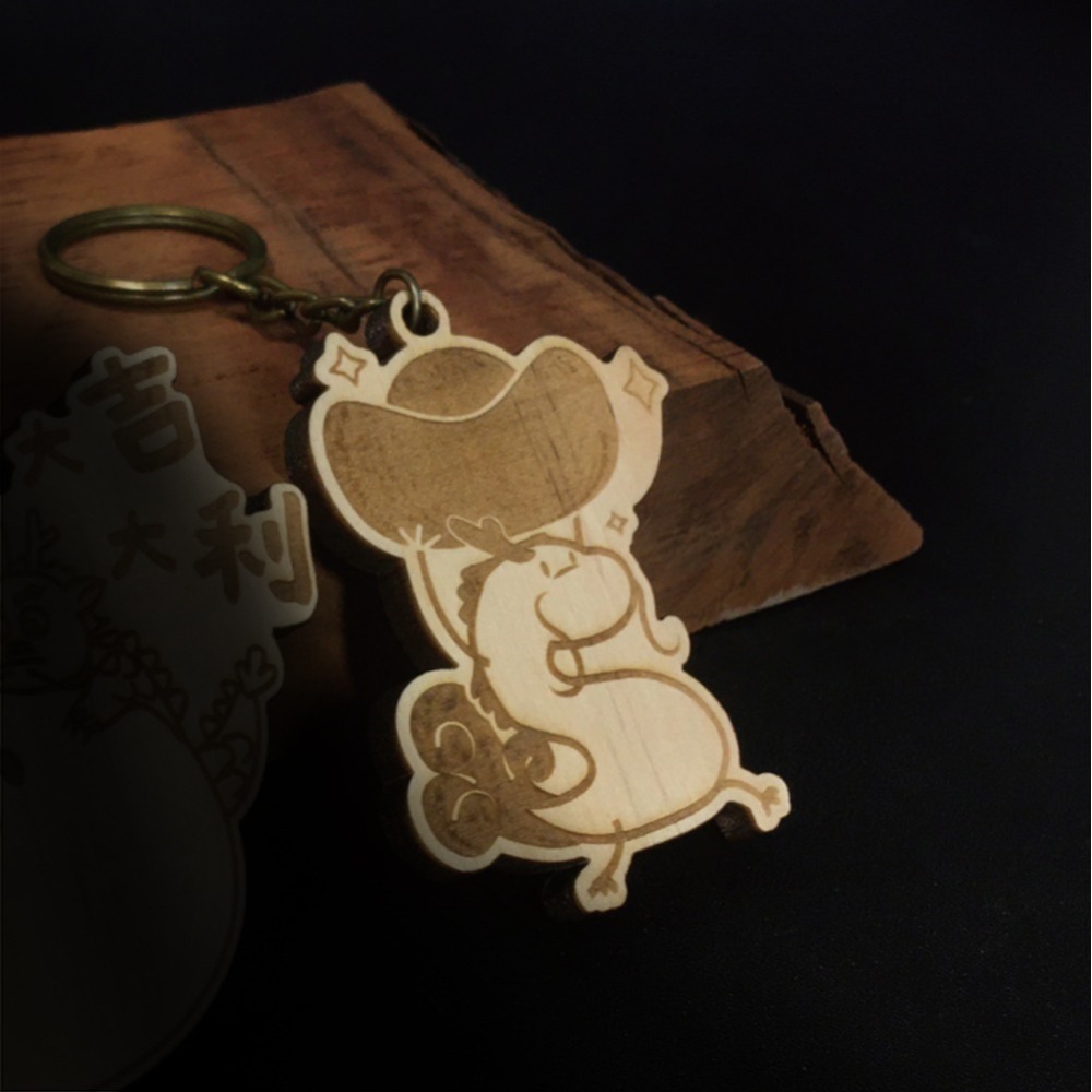 【木中WOOD人】招財龍吊飾-細節圖2