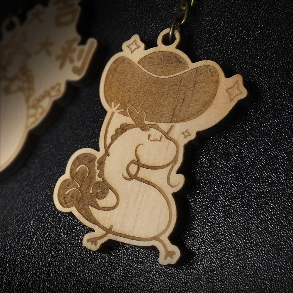 【木中WOOD人】招財龍吊飾-細節圖3