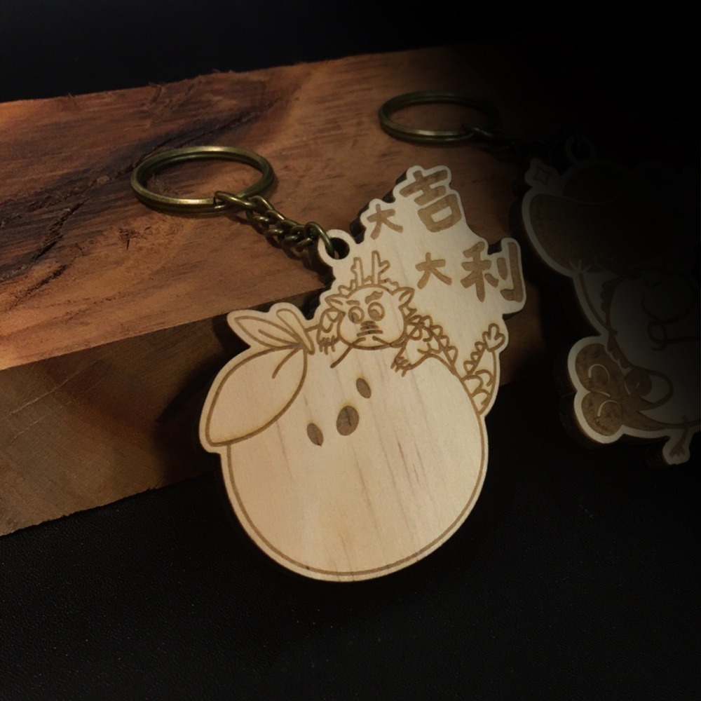 【木中WOOD人】大吉大利龍吊飾-細節圖2