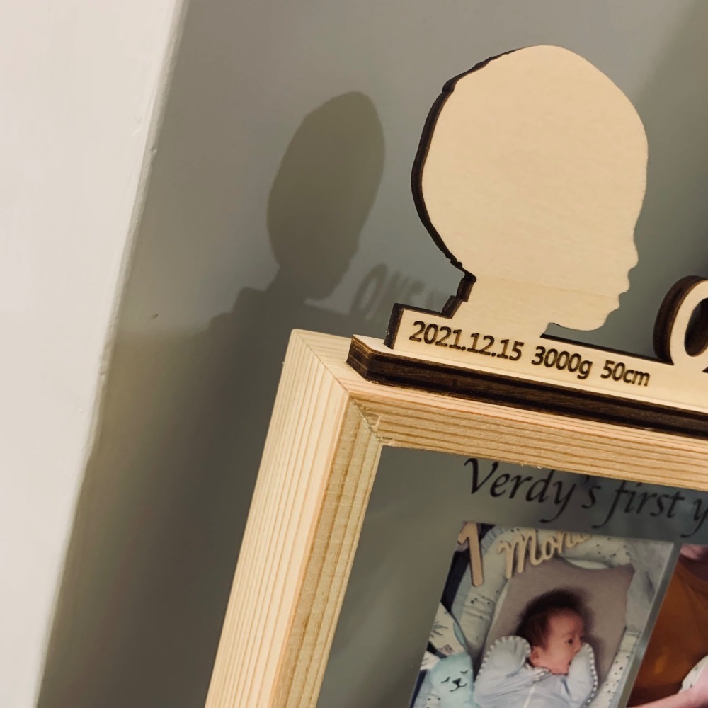 客製化寶寶成長相框/週歲相框/成長記錄/寵物成長記錄/12宮格-細節圖4