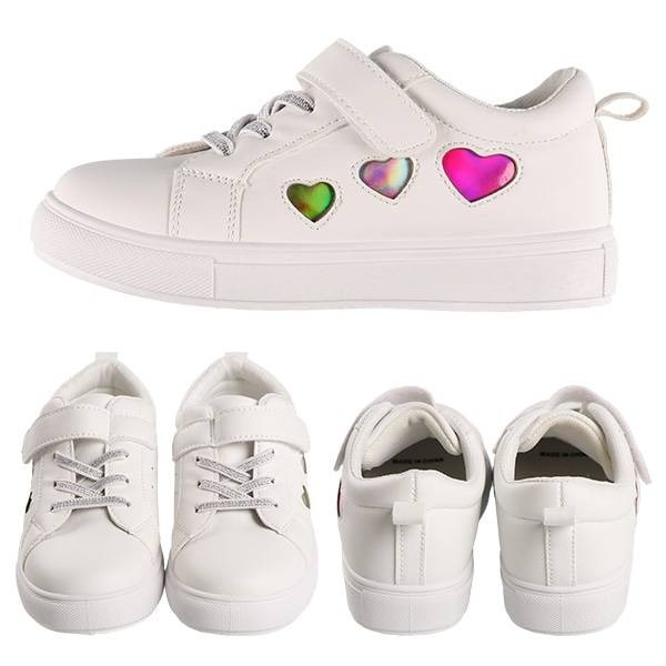 🔥現貨🇯🇵日本西松屋🇯🇵 愛心💕布鞋 室外鞋 戶外鞋 童鞋 透氣鞋 球鞋 運動鞋 板鞋 16~19公分-規格圖4