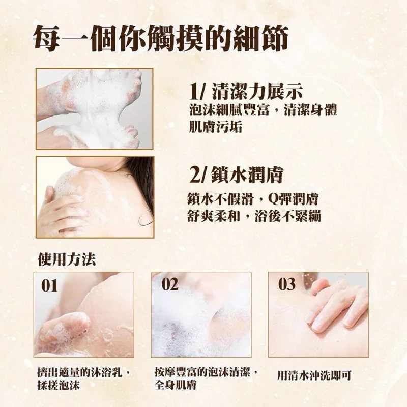 Bios 24K 鎏金香水沐浴乳 300ml 沐浴精 沐浴露 香氛沐浴-細節圖5