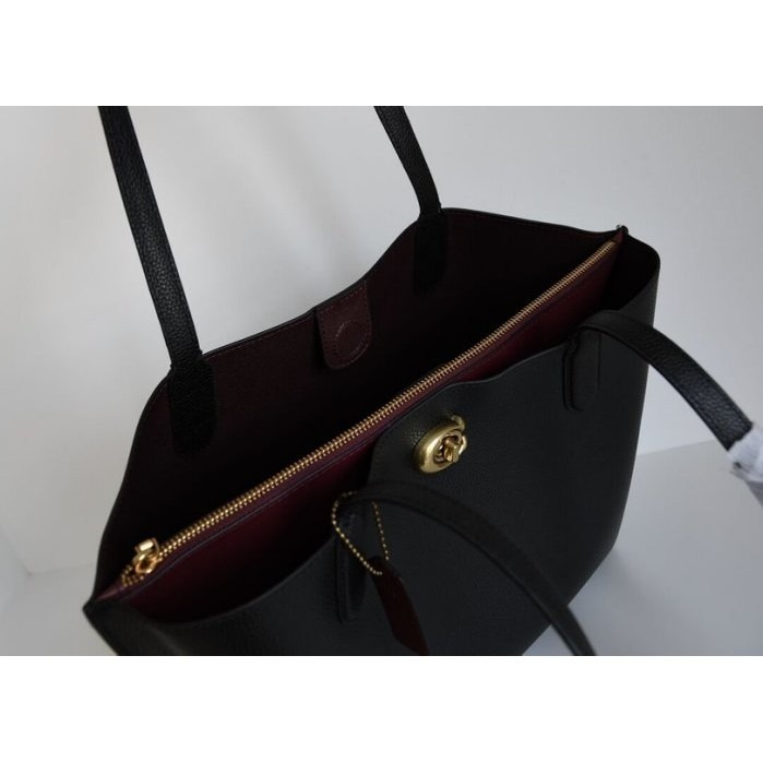 ✨美國代購✨熱銷款🔥特賣 COACH 0690 0691 新款 WiIIow素面托特包 真皮手提包-細節圖5