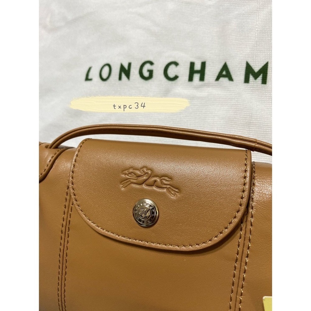 ✨美國代購✨ 熱銷售出百件🔥法國正品Longchamp 1061小羊皮輕便手提斜挎包/郵差包 肩帶可調-細節圖4