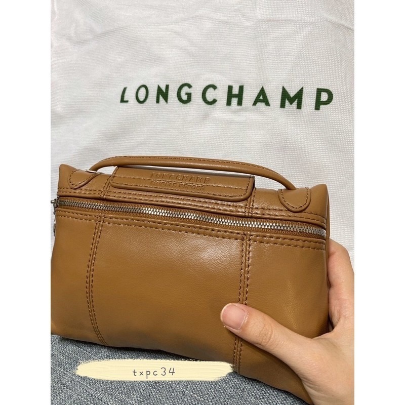✨美國代購✨ 熱銷售出百件🔥法國正品Longchamp 1061小羊皮輕便手提斜挎包/郵差包 肩帶可調-細節圖5