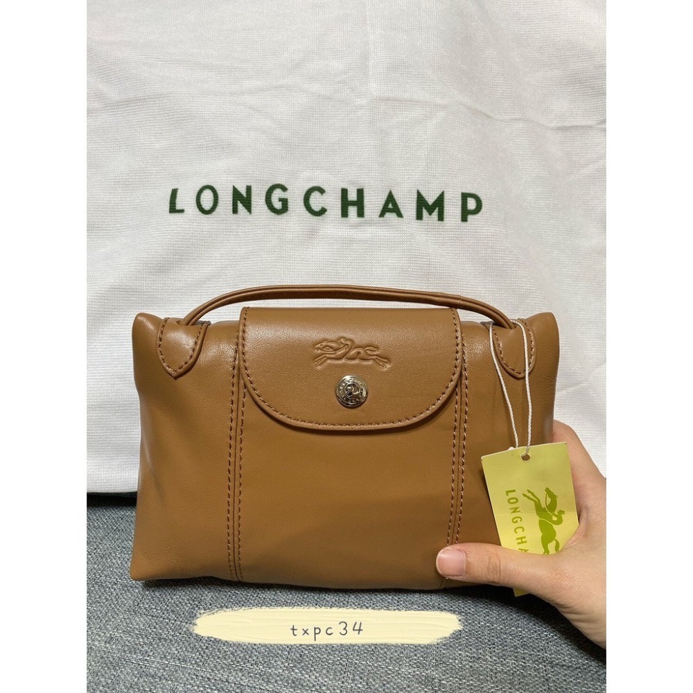 ✨美國代購✨ 熱銷售出百件🔥法國正品Longchamp 1061小羊皮輕便手提斜挎包/郵差包 肩帶可調-規格圖9