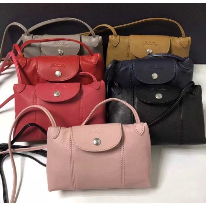 ✨美國代購✨ 熱銷售出百件🔥法國正品Longchamp 1061小羊皮輕便手提斜挎包/郵差包 肩帶可調-規格圖9