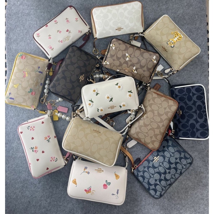 ✨美國代購✨熱銷款🔥特賣 COACH Nolita Wristlet 19 金鍊手提/肩背包(多色）-細節圖3