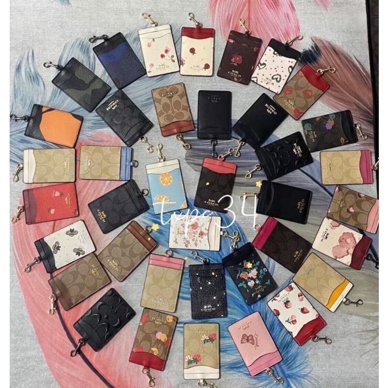 ✨美國代購✨特賣Coach超美款花卉系列 櫻花 巧克力色 三組可選 收藏款 證件套-細節圖9