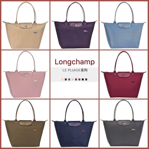 ✨美國代購✨法國正品熱銷款Longchamp 刺繡飛馬 Le Pliage Green環保系列水餃包(1899大號