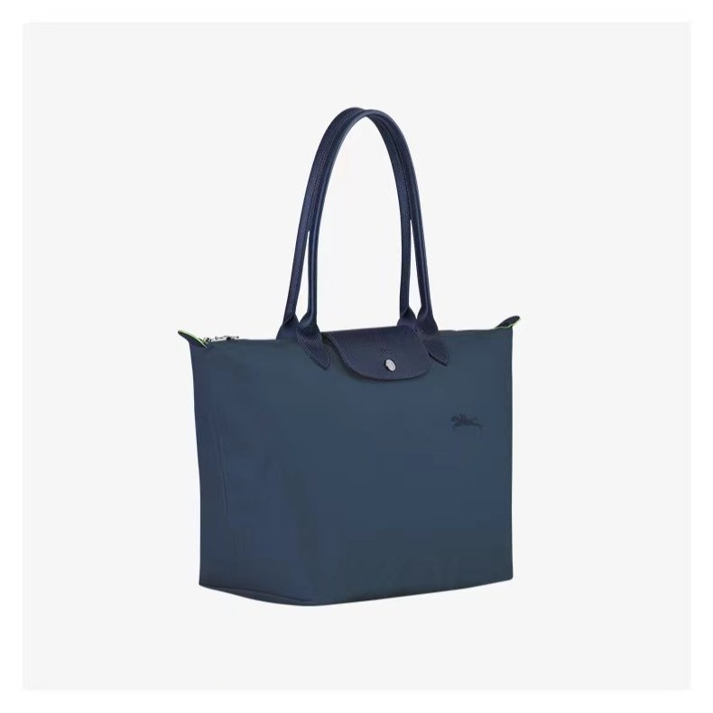 ✨美國代購✨法國正品熱銷款🔥Longchamp 刺繡飛馬 Le Pliage Green環保系列水餃包(1899大號-細節圖6