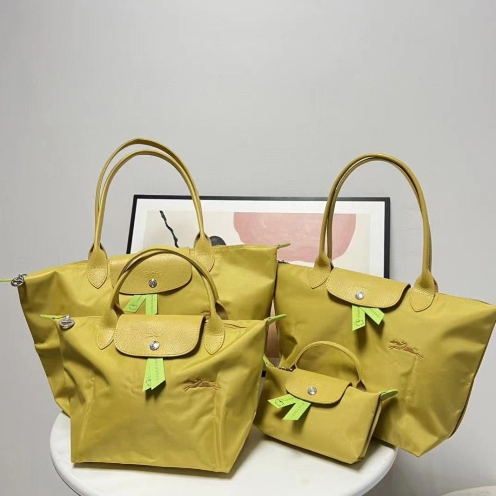 ✨美國代購✨法國正品熱銷款🔥Longchamp 刺繡飛馬 Le Pliage Green環保系列水餃包(1899大號-細節圖9