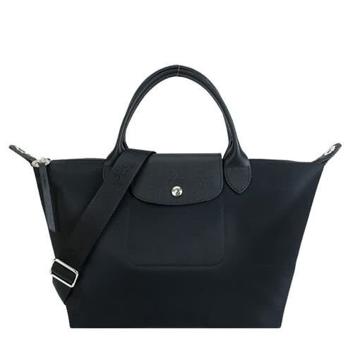 ✨美國代購✨法國正品代購 LE PLIAGE NEO系列新款厚尼龍奔馬織紋背帶手提/斜背兩用包（小號/大號）-細節圖5