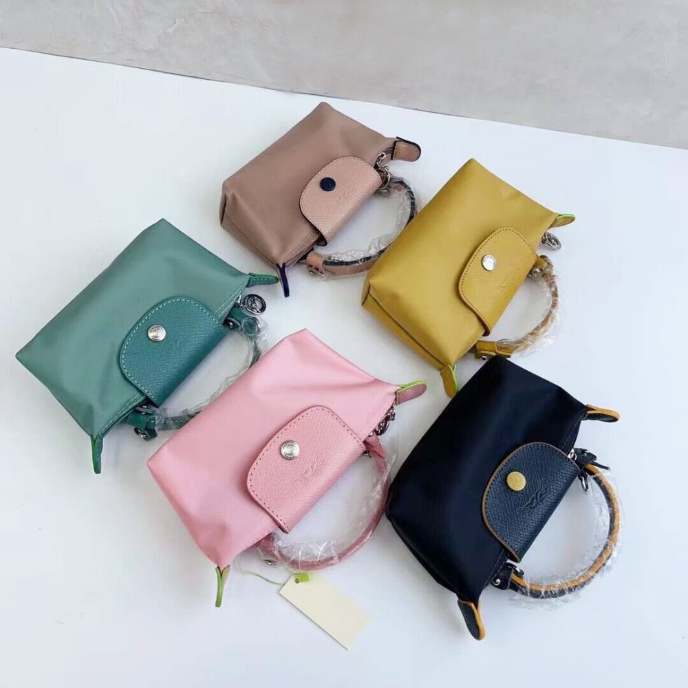 ✨美國代購✨法國Longchamp經典款mini號單手柄時尚手提包輕便實用手拎包(無背帶）-細節圖3