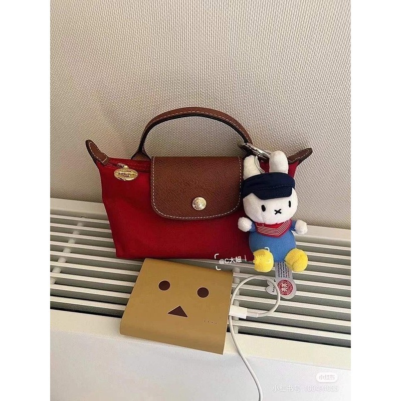 ✨美國代購✨法國Longchamp經典款mini號單手柄時尚手提包輕便實用手拎包(無背帶）-細節圖5