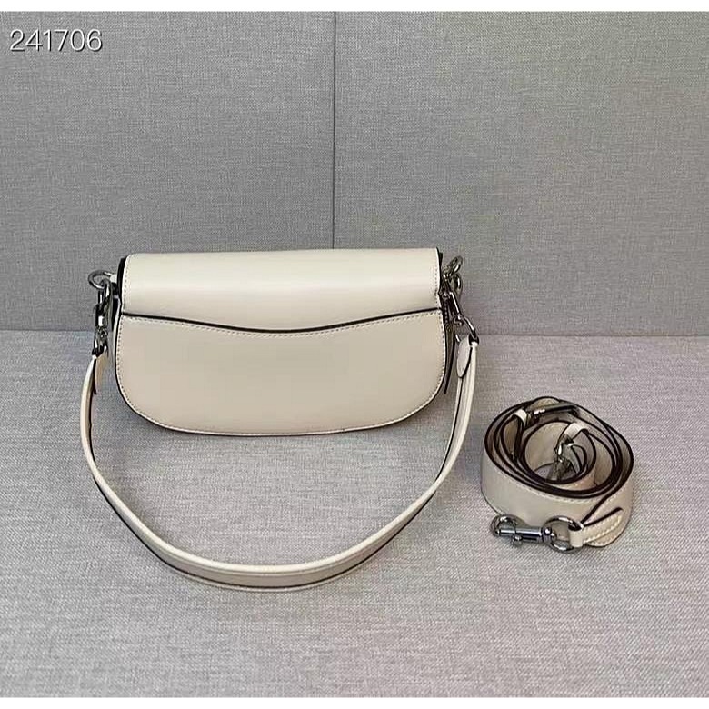 ✨美國代購✨特賣 COACH CU536 CU032 新款山茶花旋扣翻蓋女包 手提斜挎女包 單肩包 翻蓋女包-細節圖7
