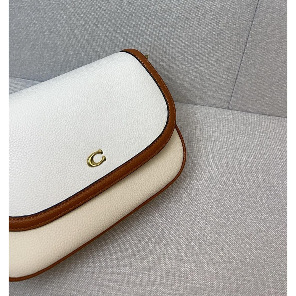 ✨美國代購✨特賣 COACH CU100 新款斜挎馬鞍包 翻蓋單肩包 休閒女包-細節圖3