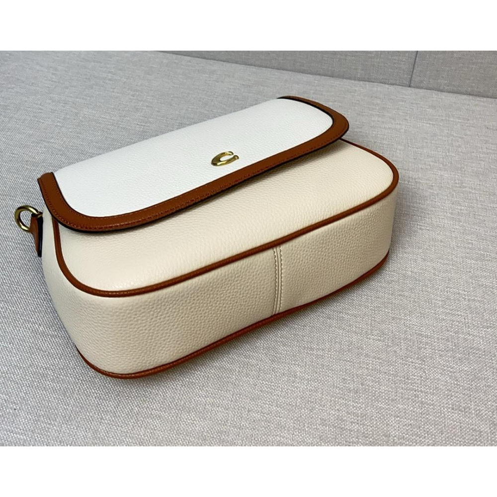 ✨美國代購✨特賣 COACH CU100 新款斜挎馬鞍包 翻蓋單肩包 休閒女包-細節圖6