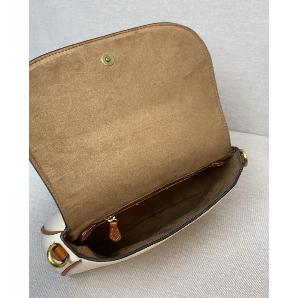 ✨美國代購✨特賣 COACH CU100 新款斜挎馬鞍包 翻蓋單肩包 休閒女包-細節圖7