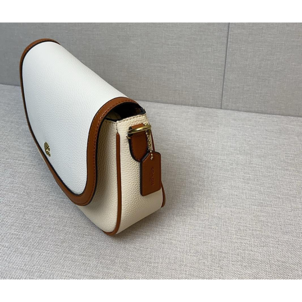 ✨美國代購✨特賣 COACH CU100 新款斜挎馬鞍包 翻蓋單肩包 休閒女包-細節圖8