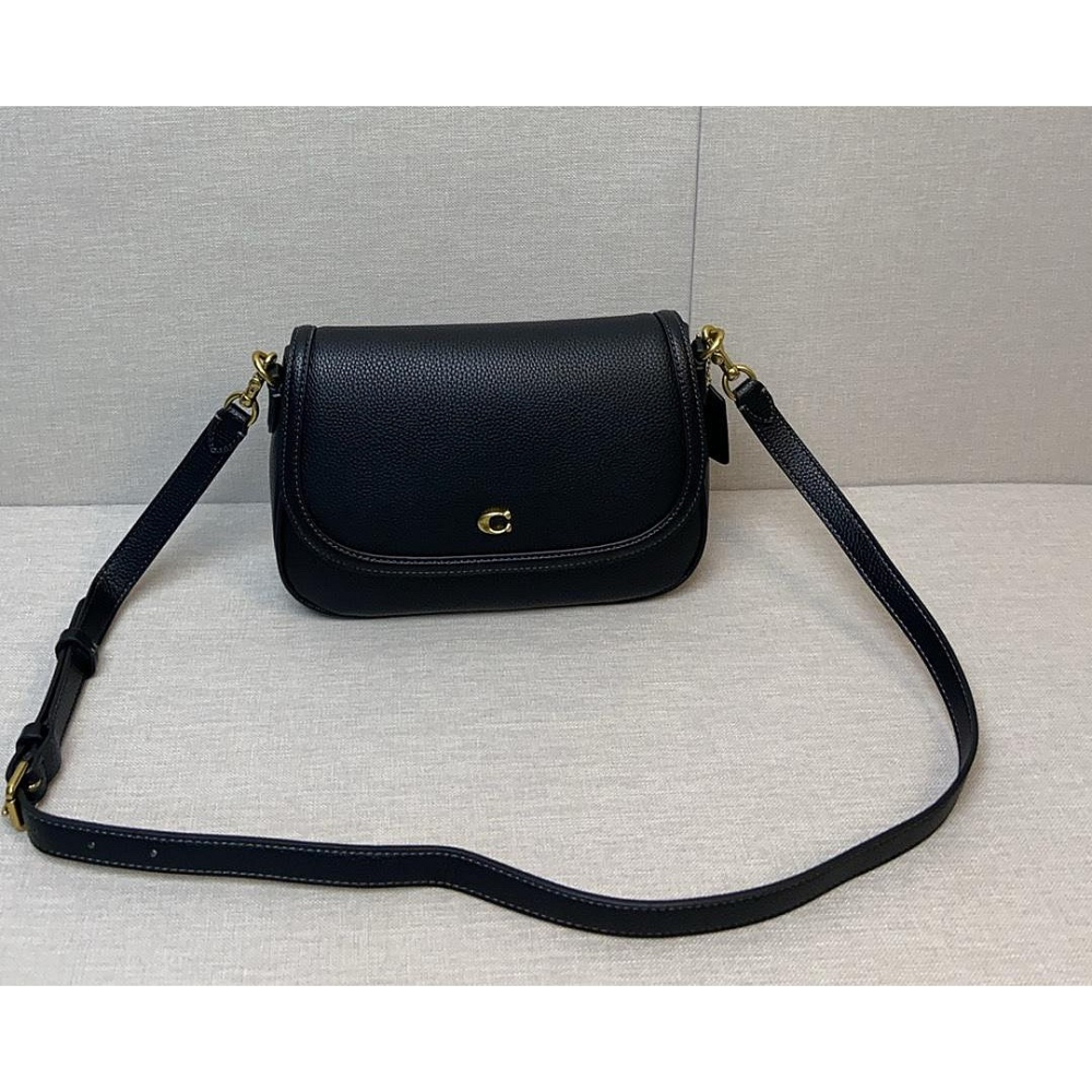 ✨美國代購✨特賣 COACH CU099 新款斜挎馬鞍包 翻蓋單肩包 休閒女包-細節圖2