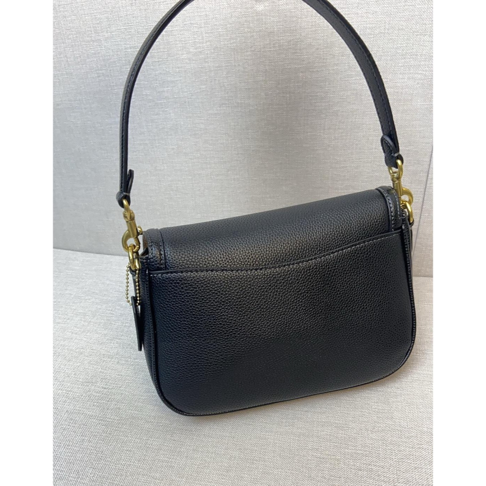 ✨美國代購✨特賣 COACH CU099 新款斜挎馬鞍包 翻蓋單肩包 休閒女包-細節圖4