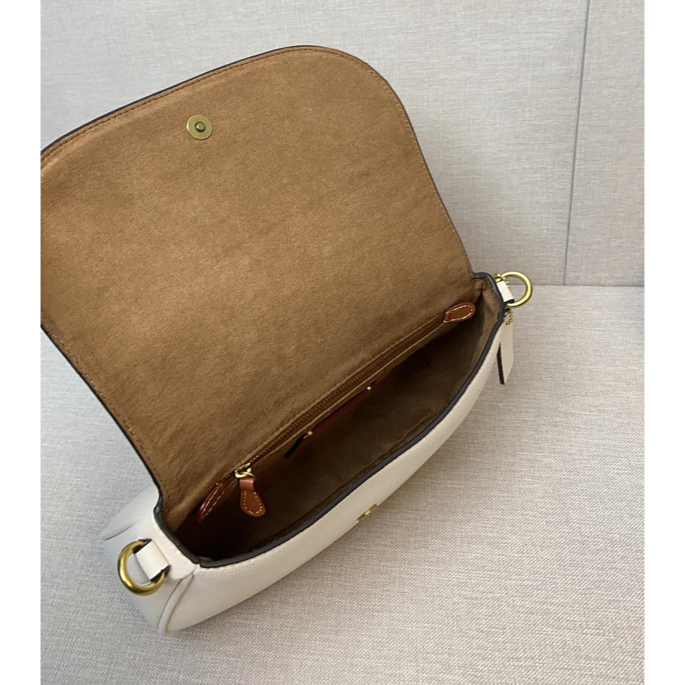 ✨美國代購✨特賣 COACH CU099 新款斜挎馬鞍包 翻蓋單肩包 休閒女包-細節圖6