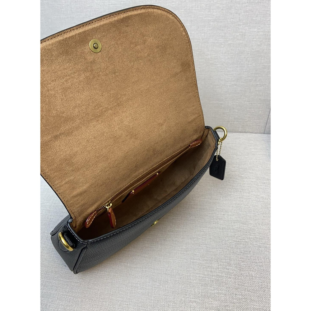 ✨美國代購✨特賣 COACH CU099 新款斜挎馬鞍包 翻蓋單肩包 休閒女包-細節圖7