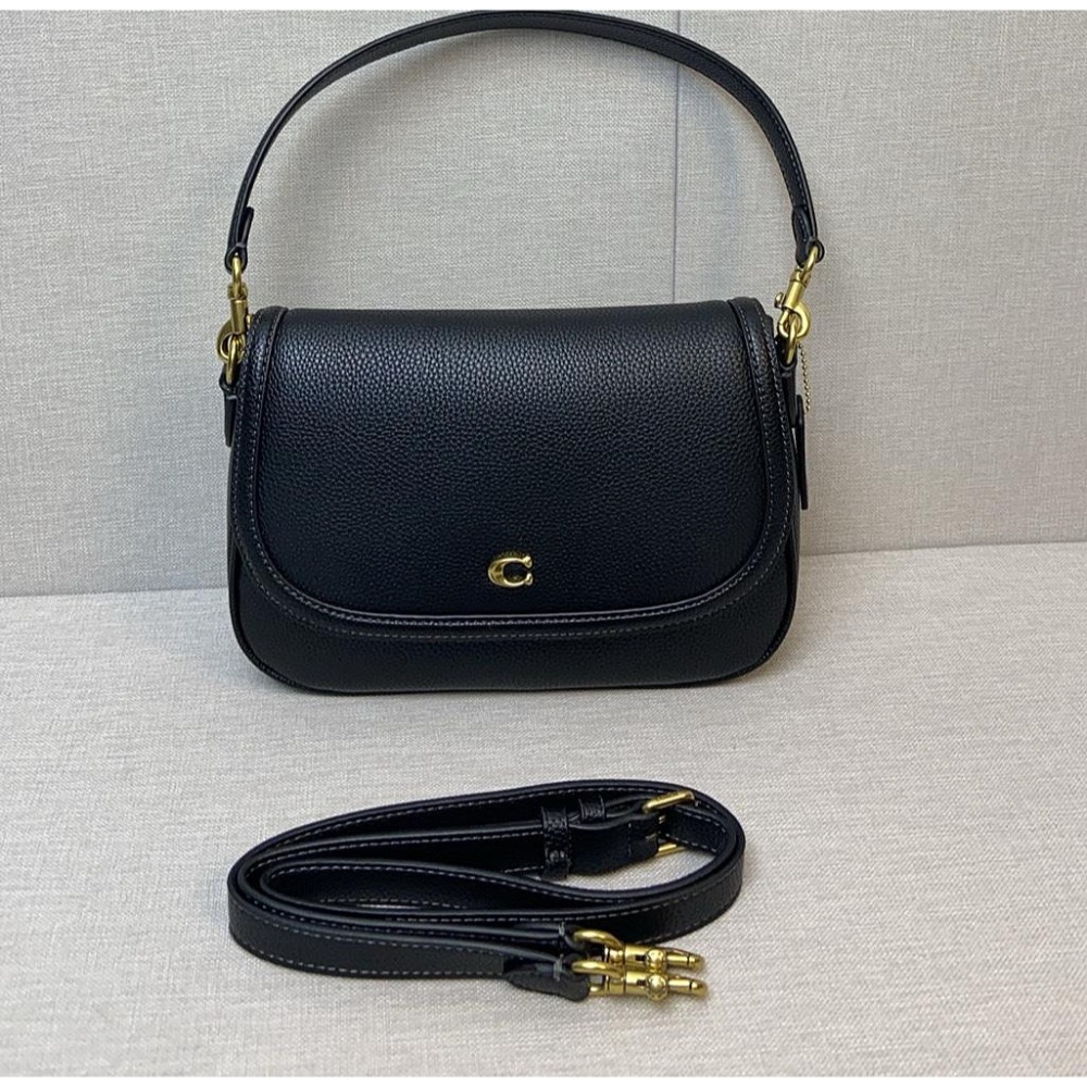 ✨美國代購✨特賣 COACH CU099 新款斜挎馬鞍包 翻蓋單肩包 休閒女包-規格圖10