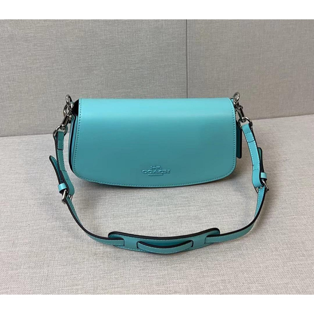 ✨美國代購✨特賣 COACH CT757 新款手提斜挎女包 單肩包 翻蓋女包 超美款 氣質搭-細節圖5