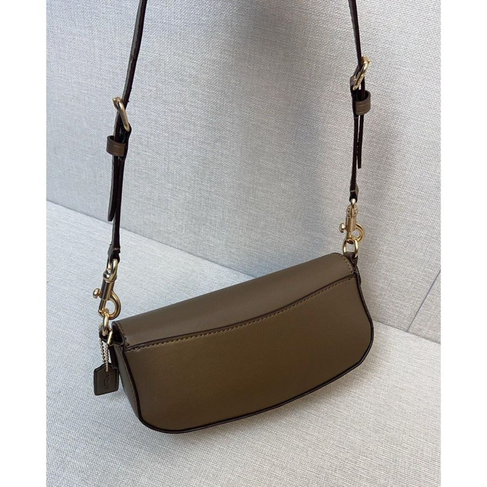 ✨美國代購✨特賣 COACH CT757 新款手提斜挎女包 單肩包 翻蓋女包 超美款 氣質搭-細節圖6