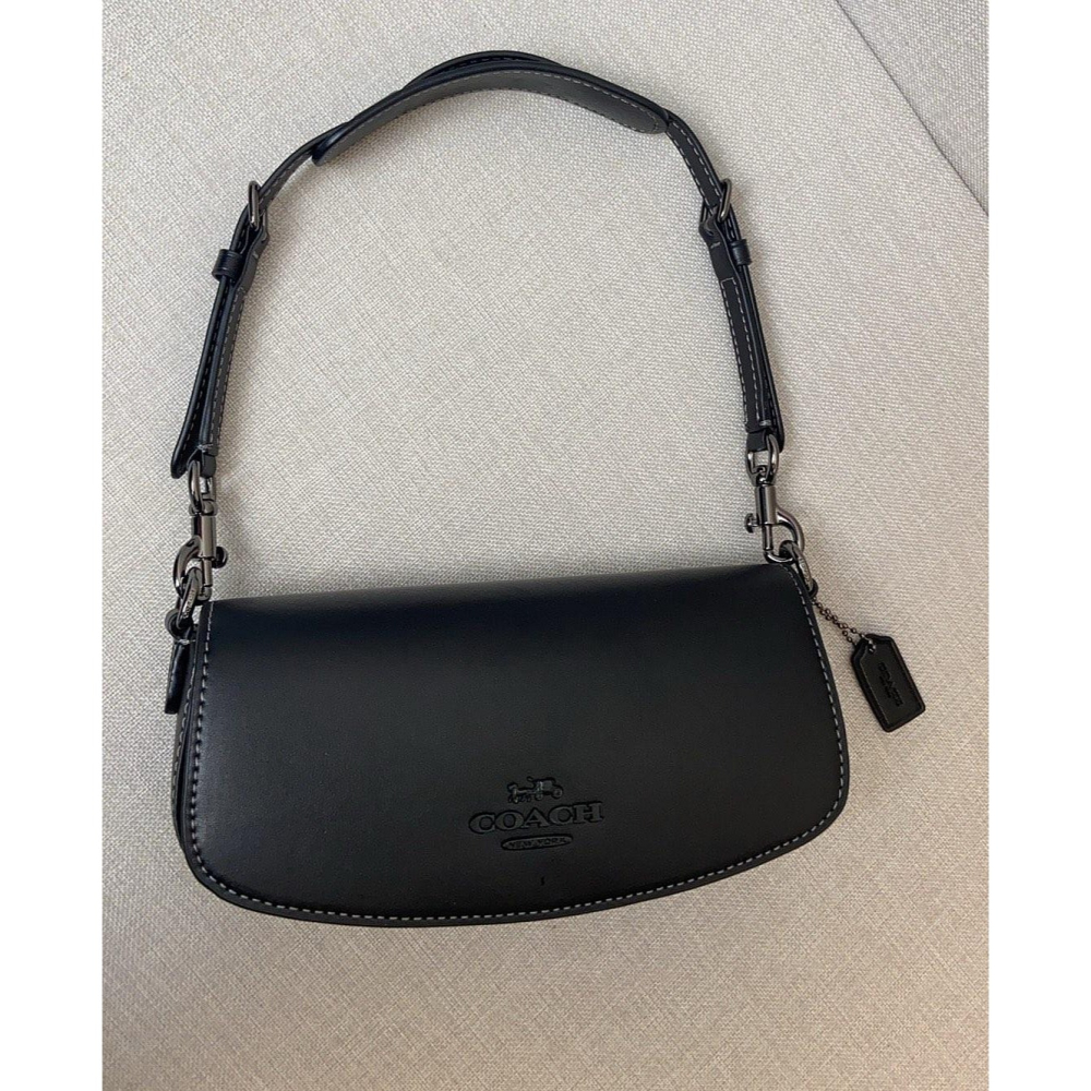 ✨美國代購✨特賣 COACH CT757 新款手提斜挎女包 單肩包 翻蓋女包 超美款 氣質搭-細節圖10