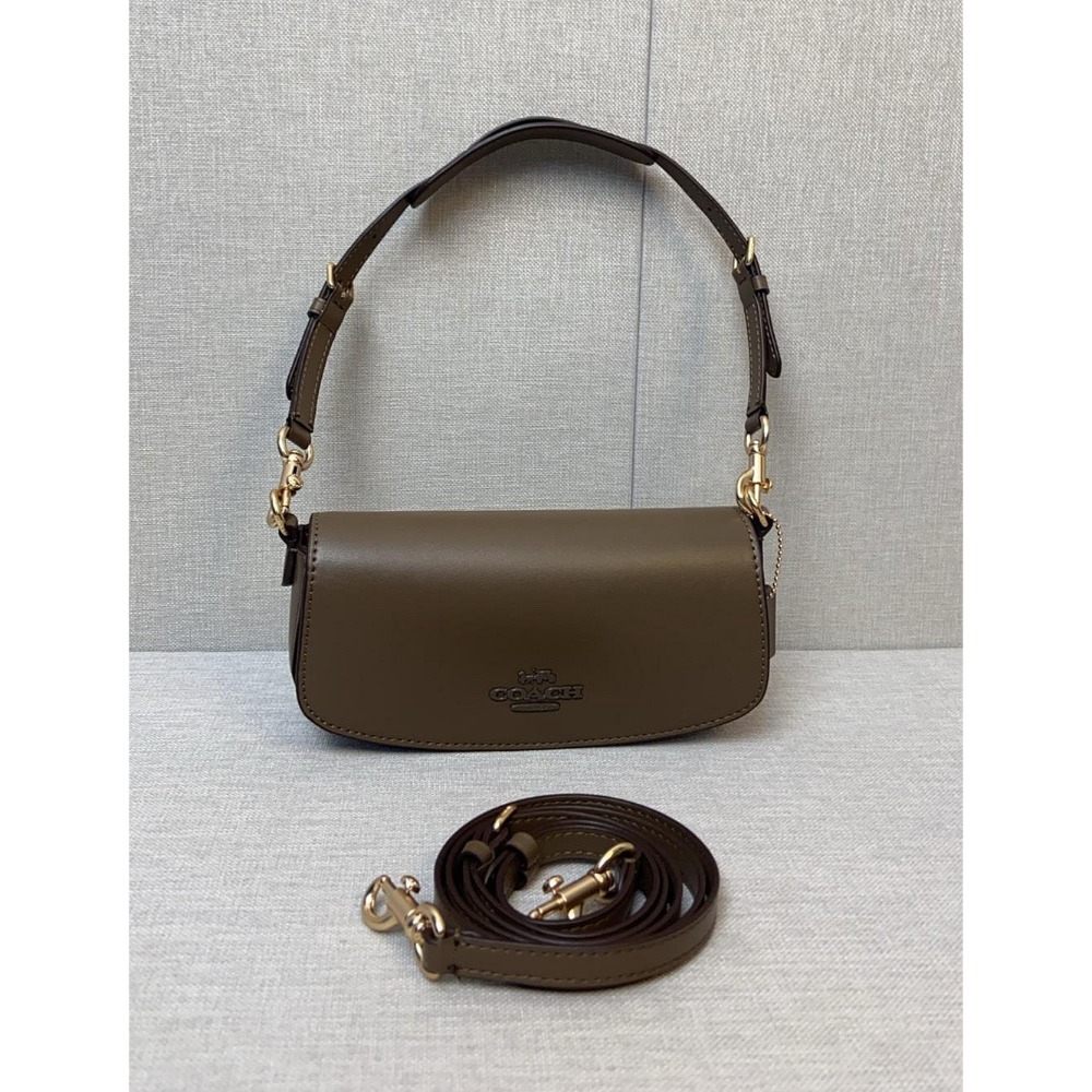 ✨美國代購✨特賣 COACH CT757 新款手提斜挎女包 單肩包 翻蓋女包 超美款 氣質搭-規格圖11