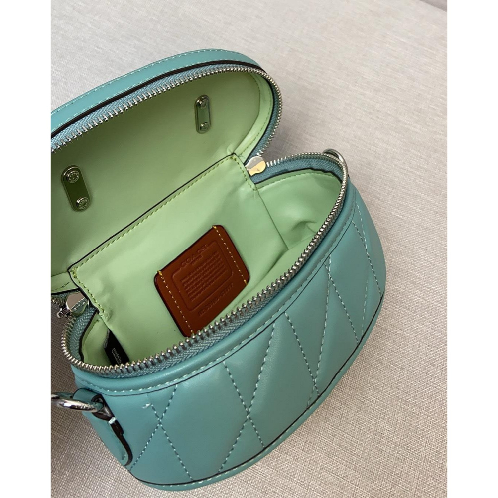 ✨美國代購✨限時特賣 COACH CT876 新款迷你手提斜挎女包 單肩包 化妝包 盒子包-細節圖10