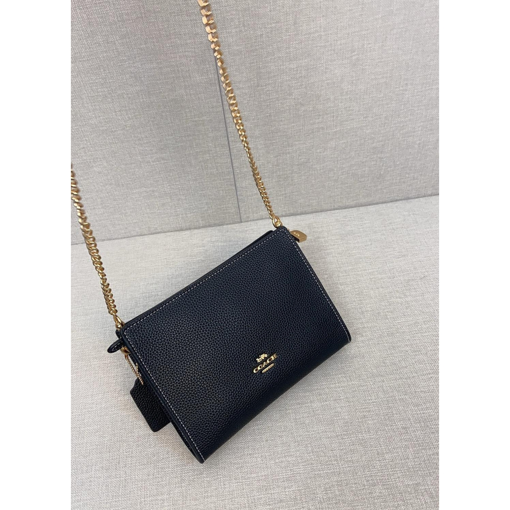 ✨美國代購✨特賣 COACH CR237 CR238 新款錬條斜挎女包 小方包 單肩包 錬條肩帶女包-細節圖3