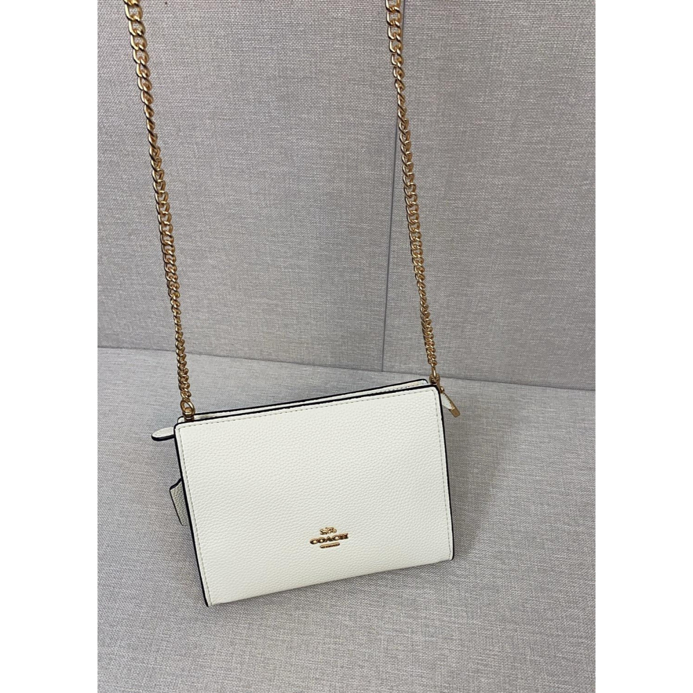 ✨美國代購✨特賣 COACH CR237 CR238 新款錬條斜挎女包 小方包 單肩包 錬條肩帶女包-細節圖7