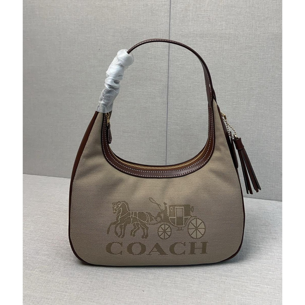 ✨美國代購✨特賣 COACH CR151 新款全皮腋下包 手提女包 手腕包-細節圖7