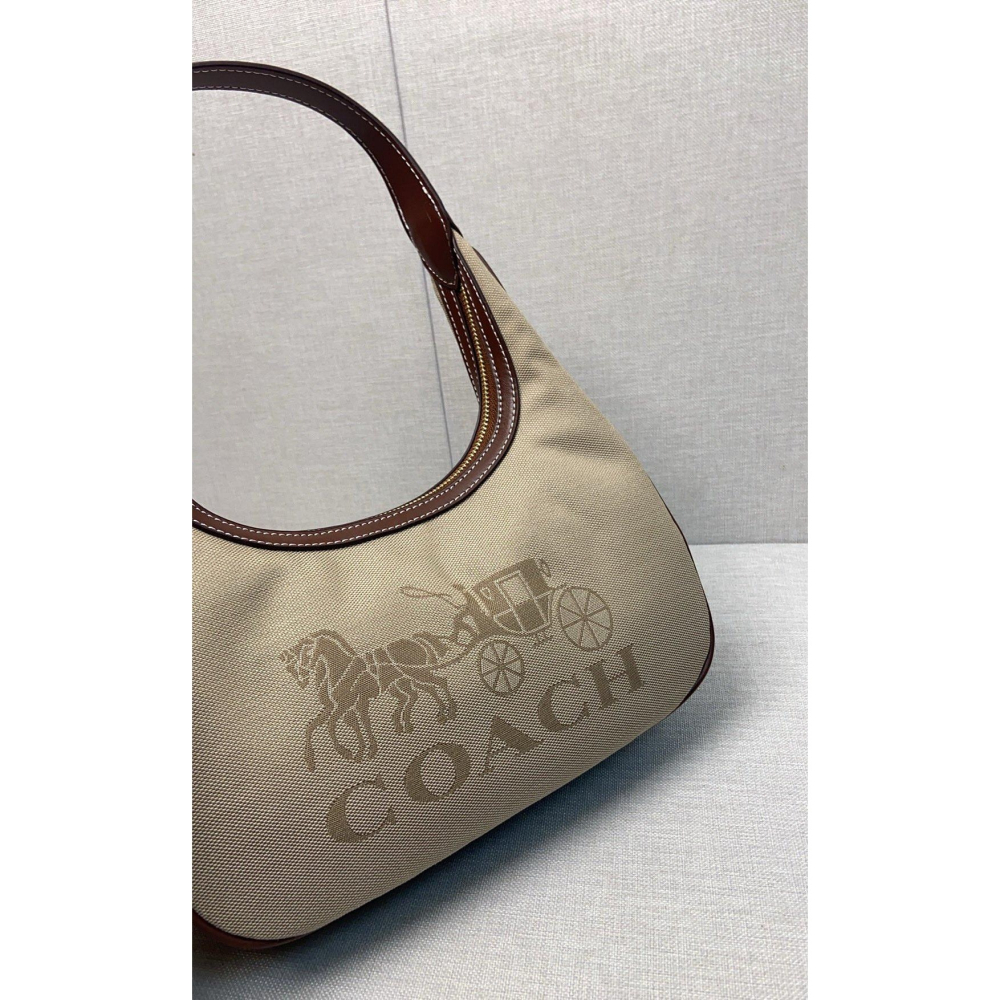 ✨美國代購✨特賣 COACH CR151 新款全皮腋下包 手提女包 手腕包-細節圖8