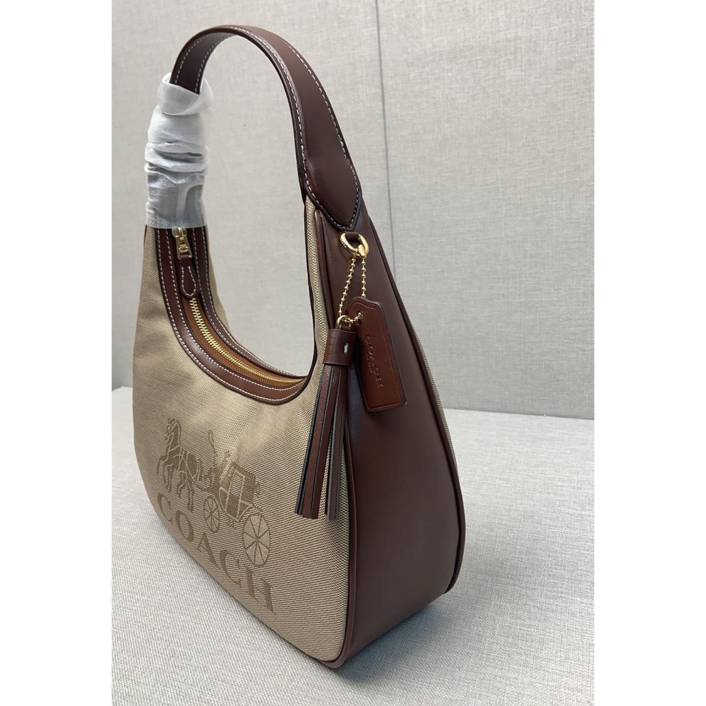 ✨美國代購✨特賣 COACH CR151 新款全皮腋下包 手提女包 手腕包-細節圖9