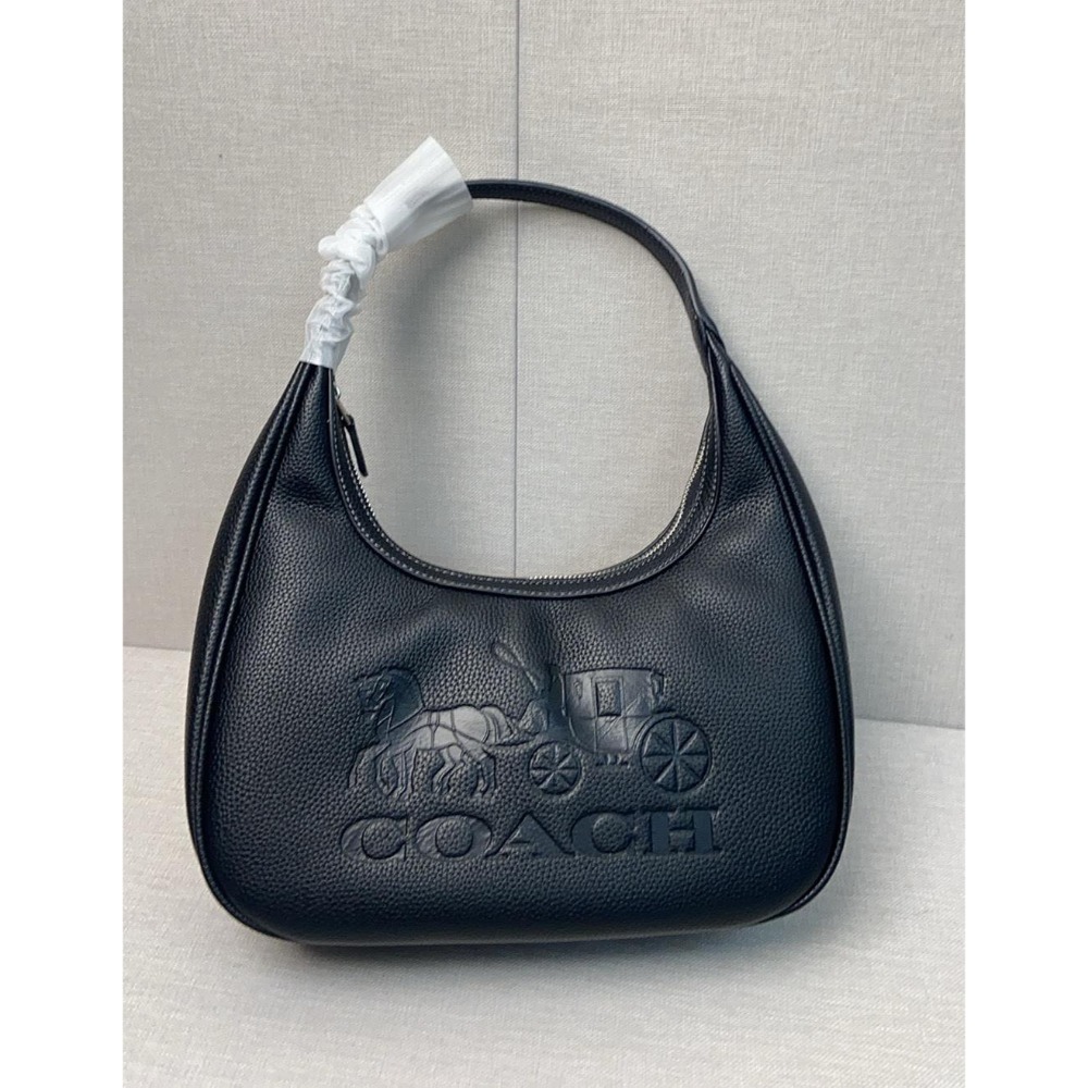 ✨美國代購✨特賣 COACH CR151 新款全皮腋下包 手提女包 手腕包-規格圖1