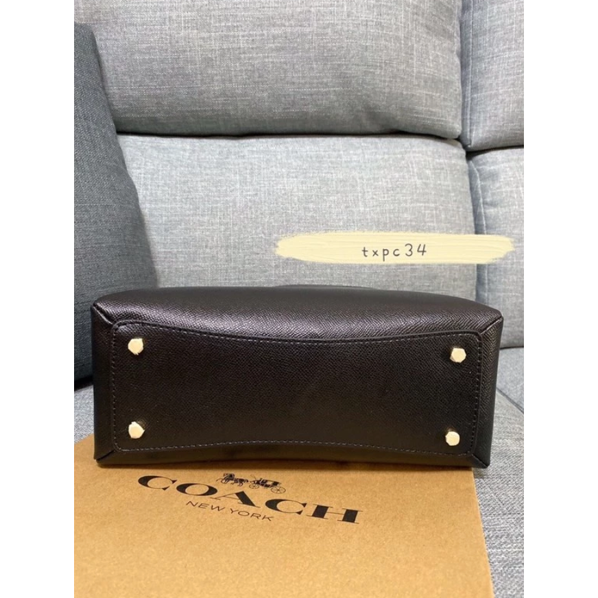 ✨美國代購✨ COACH 91146 Mini Lillie 防刮牛皮戴妃包 手提斜挎包 多隔層女包-細節圖4