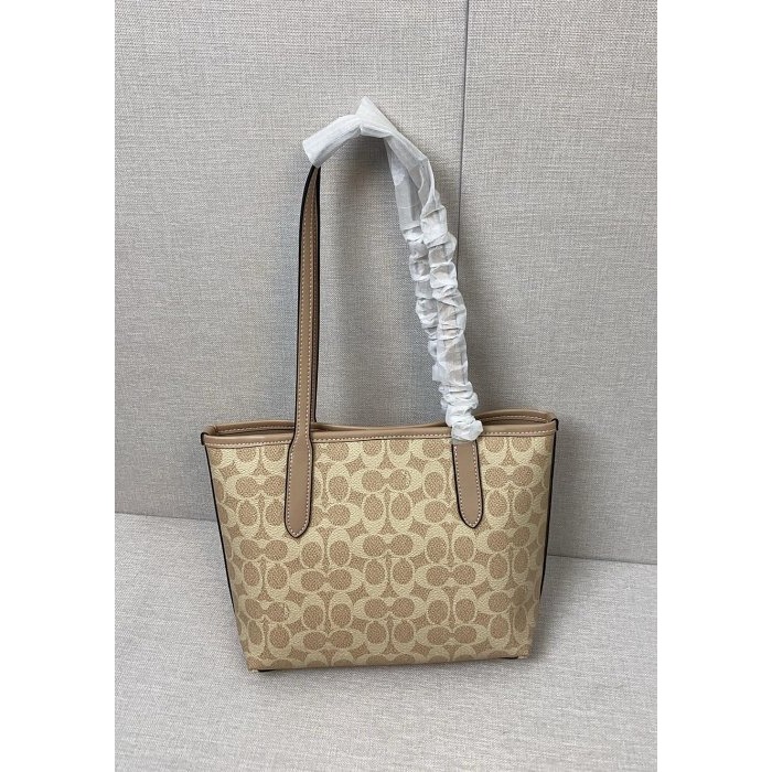 ✨美國代購✨特賣 COACH CU759 新款托特包 手提包 購物包 單肩包 女包-細節圖4