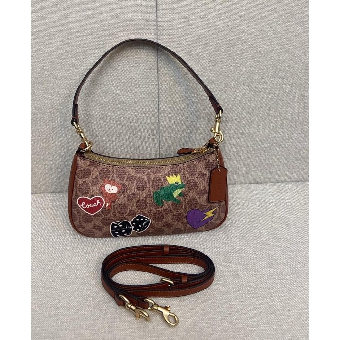 ✨美國代購✨特賣 COACH CV939 新款麻將包 斜跨包 單肩包 女包-細節圖5