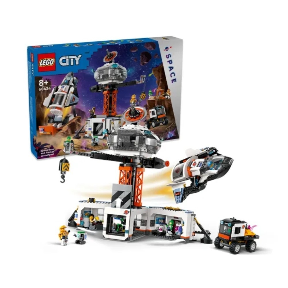 《玩具樂到家》LEGO 60434 太空基地和火箭發射台-細節圖2