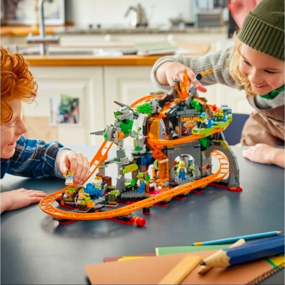 《玩具樂到家》LEGO 60501 熔岩國度雲霄飛車樂園(CITY)-細節圖2