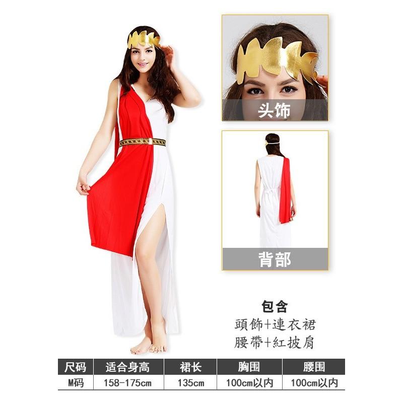 希臘王子 希臘女神 希臘女神裝扮 男羅馬武士 角色扮演服 萬聖節 羅馬性感女武神-細節圖3