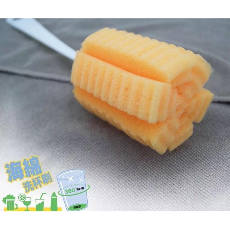 【全盛】現貨 台灣製造洗杯刷 奶瓶刷 海綿 杯子 玻璃杯刷 刷子 杯刷 菜瓜布杯刷【CF-02A-92914】-細節圖3