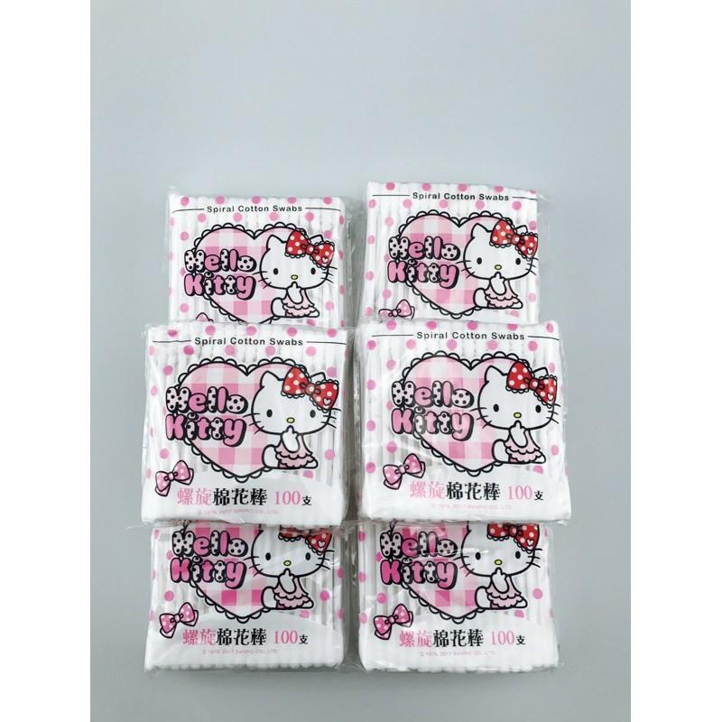 【全盛】現貨 正版kitty護耳棉花棒  凱蒂貓 螺旋棉花棒  螺旋 耳朵清潔  外出包【CF-05A-03259】-細節圖3